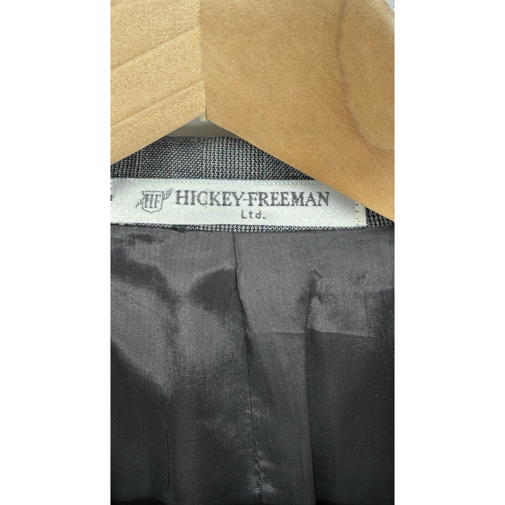 Hickey Freeman 42L Gray 100% Wool Blazer Men USA Made Luxury Sport Coat Tailored - Picture 8 of 13